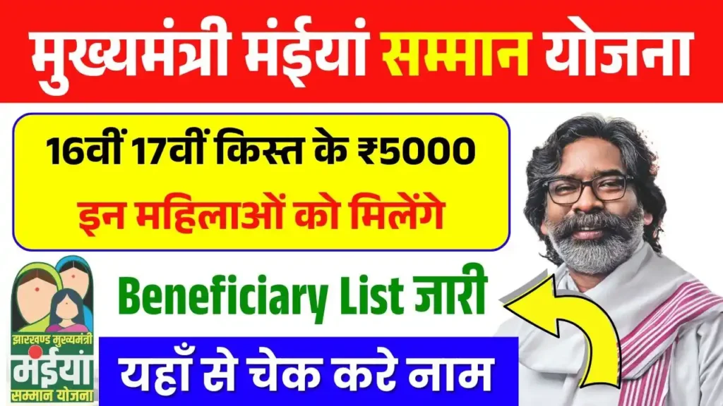 Maiya Samman Yojana New Beneficary List